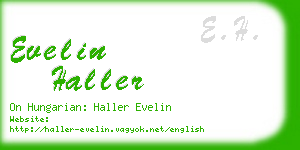 evelin haller business card